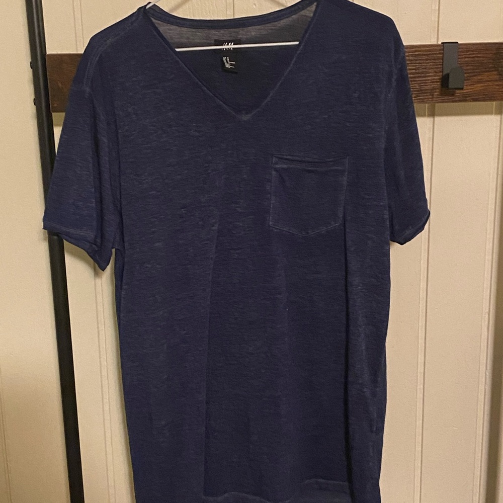 Medium, H&M, Navy, T-shirt